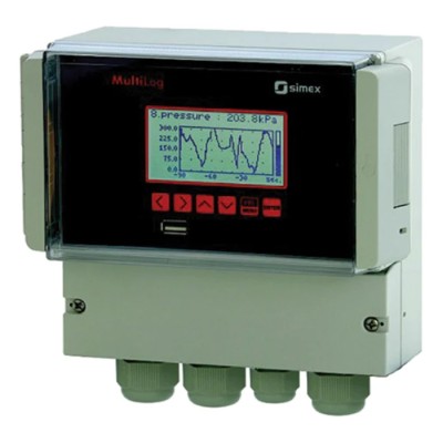 Simex 2-Channel Graphical Chart Recorder RTD, Thermocouple 220V SRD-N16A-8121-1-3-0B1