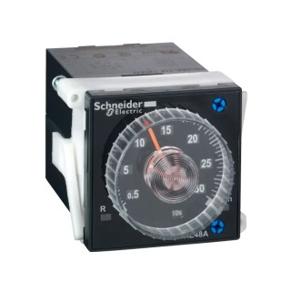 Schneider Electric Harmony Time Series Panel Timer Relay 2-Contact 24 to 240 V AC/DC Power-On Delay RE48ATM12MW