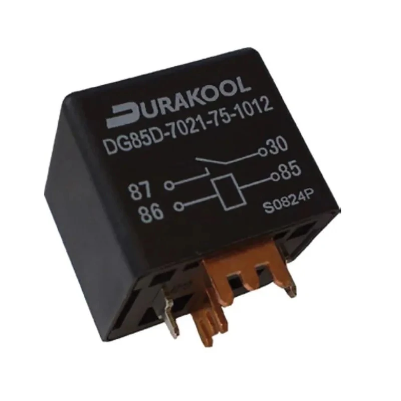Durakool Power Relay with 12V DC Coil Voltage, 100A Switching Current, SPST Contact Configuration DG85D-7021-75-1012