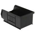 RS PRO Polypropylene Storage Bin 165 mm x 100 mm x 75 mm, Black 909-6906