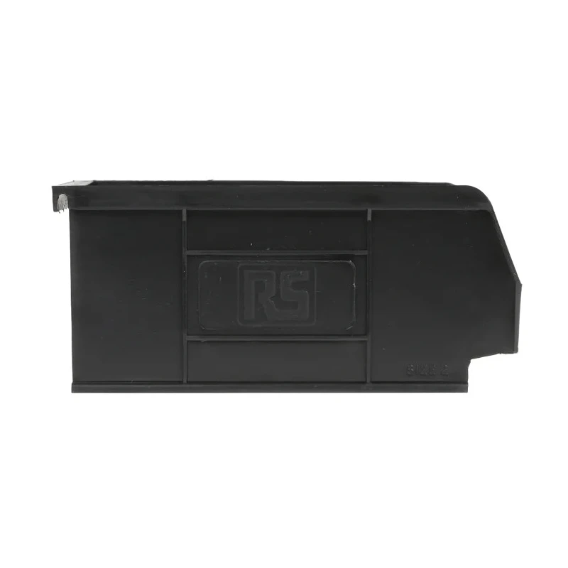 RS PRO Polypropylene Storage Bin 165 mm x 100 mm x 75 mm, Black 909-6906
