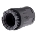 PMA Metric Metal Thread Nickel Conduit Fitting 23 mm Nominal Size M25 x 1.5 Polyamide 6 Black IP69 Rating NKNH-M253-11
