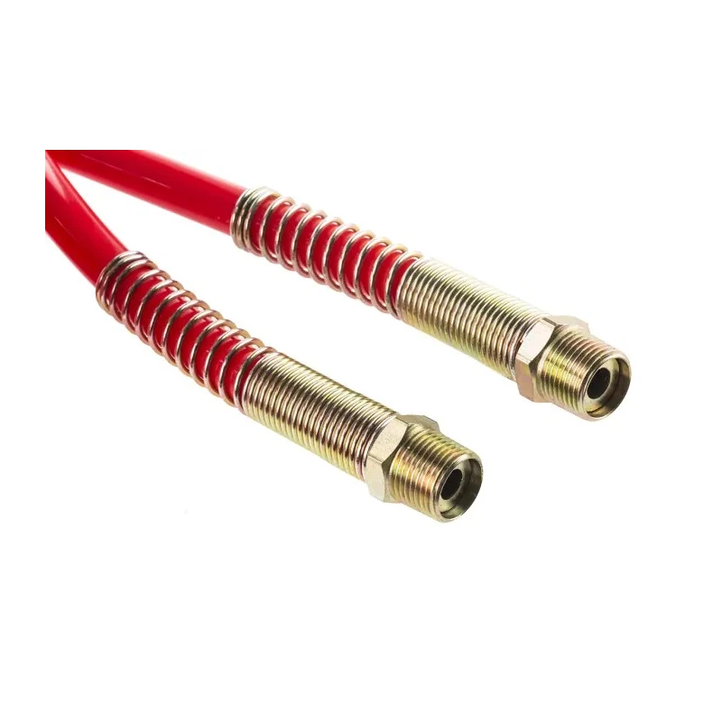 RS PRO 6 m Red Polyurethane Recoil Hose, 12 mm OD, 8 mm ID, BSPT 3/8" Connector, 10 bar Pressure, -20°C to 65°C 917-2485