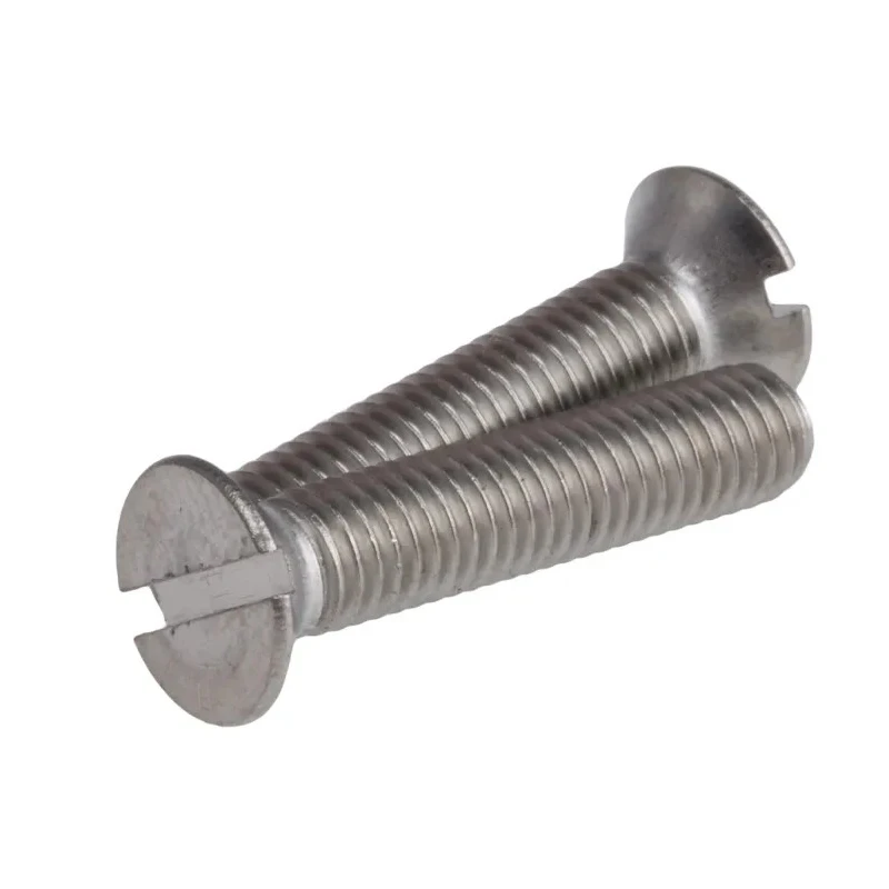 RS PRO Slot Countersunk Stainless Steel Machine Screw M5 25 mm A4 Grade DIN 963 914-1876