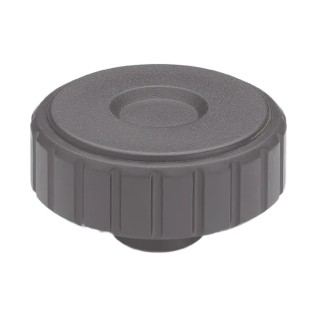 Elesa Black Polypropylene Knurled Clamping Knob, Threaded Hole M8, 44 mm Diameter, 13 mm Thread Length 134326