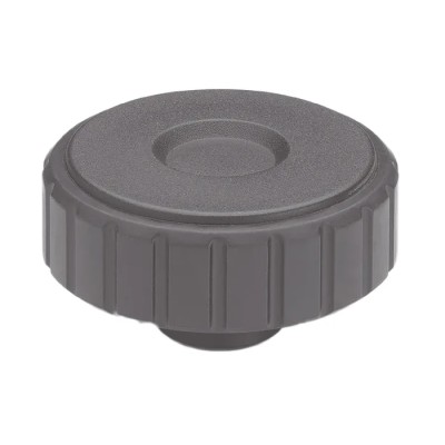 Elesa Black Polypropylene Knurled Clamping Knob, Threaded Hole M8, 44 mm Diameter, 13 mm Thread Length 134326