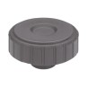 Elesa Black Polypropylene Knurled Clamping Knob, Threaded Hole M8, 44 mm Diameter, 13 mm Thread Length 134326