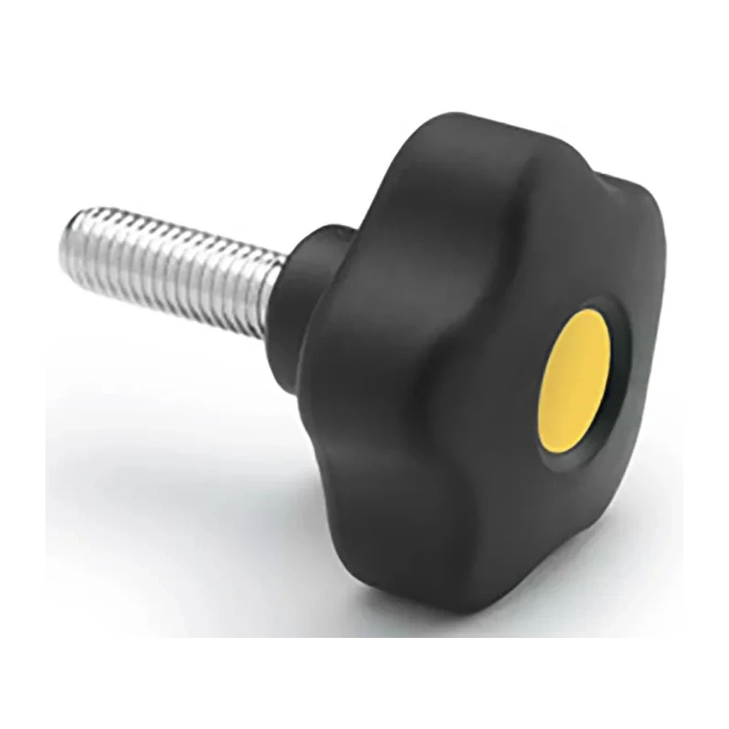Elesa Black Polypropylene Hex Clamping Knob M6 Threaded Stud 169903-C9