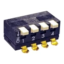 KNITTER-SWITCH Flat Rotary Coded DIP Switch SBP 8104 Flat Actuator Surface Mount