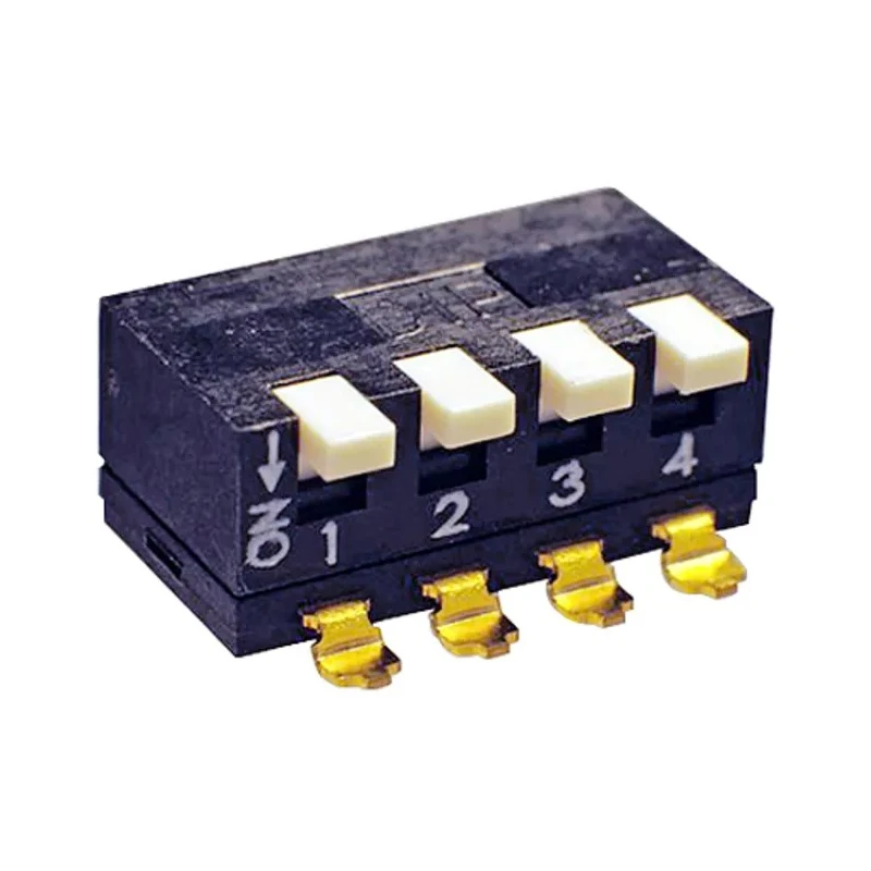 KNITTER-SWITCH Flat Rotary Coded DIP Switch SBP 8104 Flat Actuator Surface Mount