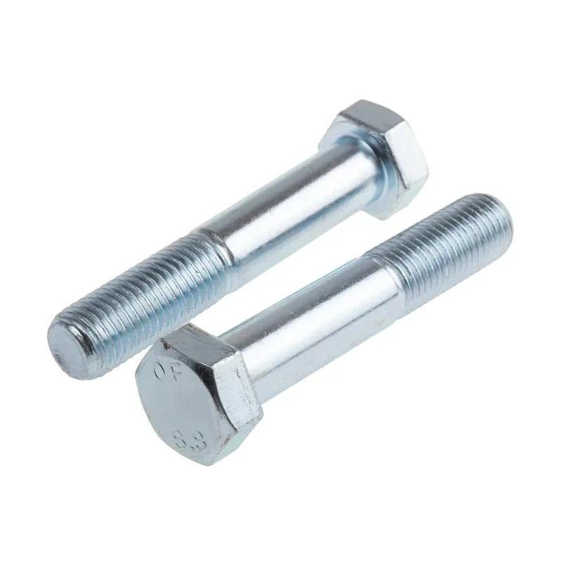 RS PRO Bright Zinc Plated Steel Hex Bolt M20 x 110 mm 8.8 Grade DIN 931 917-3321
