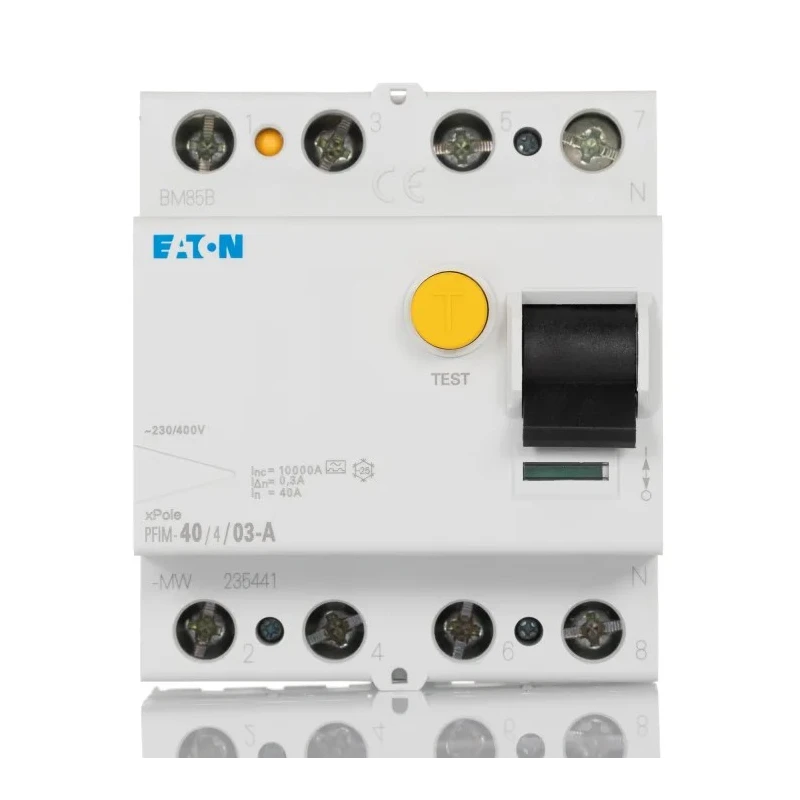 Eaton PFIM Series Residual Current Circuit Breaker 40A 4-Pole 300mA Type A 10kA 230V 400V 235441 PFIM-40/4/03-A-MW