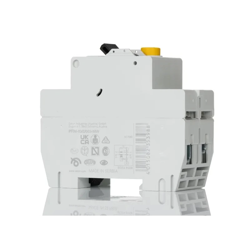 Eaton PFIM Series Residual Current Device, 63A, 2-Pole, 30 mA Trip Sensitivity, Type AC, 10 kA 235398 PFIM-63/2/003-MW