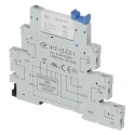 Hongfa Europe GMBH 5 Way 250V AC DIN Rail Relay Socket for Use with HF41F Series 41F-1Z-C1-1