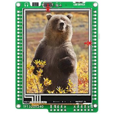 MikroElektronika Mikromedia 2.8 in TFT Display Development Kit for dsPIC33EP with DSPIC33EP512MU810 MIKROE-1159