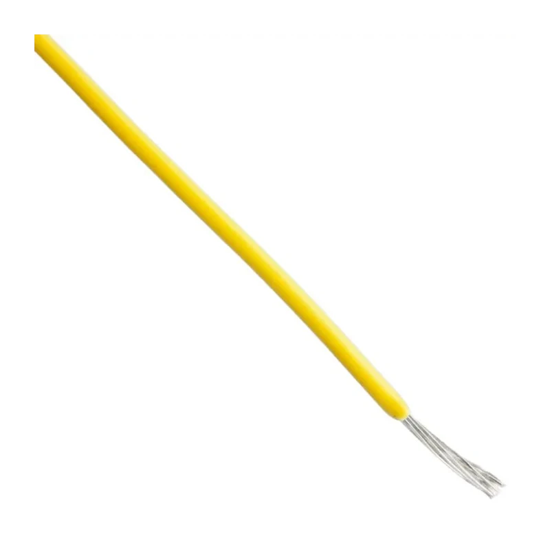 Alpha Wire Hookup Wire PVC Series Yellow 24 AWG, 7/0.20 mm Core Strands, 1.42 mm Diameter, 30 m Length, Polyvinyl 7130 YL005