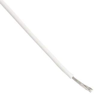 Alpha Wire Hookup Wire PVC Series White 24 AWG 7x0.20mm Core Strands 30m Polyvinyl Chloride Insulation 7130 WH005