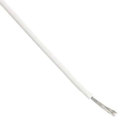 Alpha Wire Hookup Wire PVC Series White 24 AWG 7x0.20mm Core Strands 30m Polyvinyl Chloride Insulation 7130 WH005