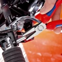 Knipex Flat Nose Plier Short, 160mm Overall Length, 30mm Jaw, VDE/1000V Approved, Insulated Comfort Grip Handle 20 06 160