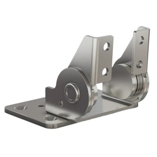 Pinet Polished 430 Stainless Steel Torque Friction Hinge, Screw Fixing, 50 mm x 76 mm 70-7-3621