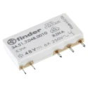 Finder Ultra-Slim PCB Power Relay 48V DC Coil 6A Switching Current SPDT Silver Alloy Contact 34.51.7.048.0010
