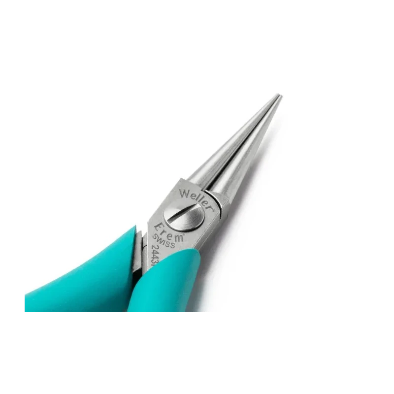 Weller Erem 2-Piece Round Nose Plier ESD Safe Special Steel Smooth Jaw 146mm Overall Length 2443P