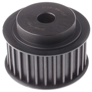 RS PRO Steel Timing Belt Pulley 30 mm Bore 8 mm Pitch 28 Tooth PB PULLEY 8M-30MM 28T