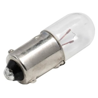 RS PRO BA9S Indicator Light Clear 5V 90mA 4000h Lifespan T3 1/4 Lamp BA9S Model BA9S