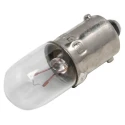 RS PRO BA9S Indicator Light Clear 5V 90mA 4000h Lifespan T3 1/4 Lamp BA9S Model BA9S