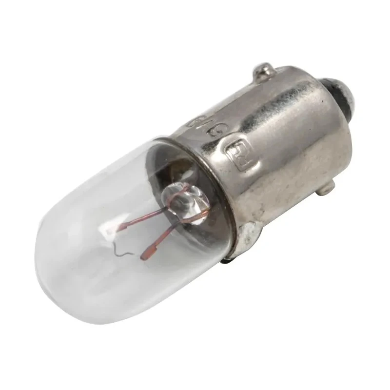 RS PRO BA9S Indicator Light Clear 5V 90mA 4000h Lifespan T3 1/4 Lamp BA9S Model BA9S
