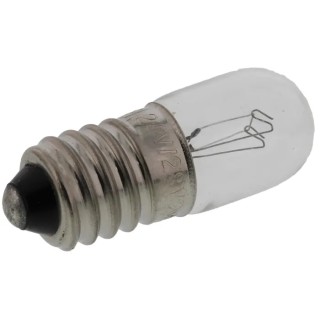 RS PRO 12V 250mA Clear Indicator Light E10 Base T3 1/4 3000h Lifespan 106-341