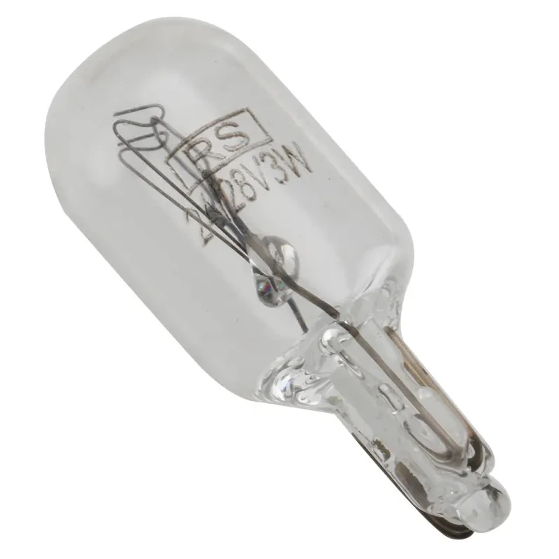 RS PRO Indicator Light Clear Incandescent Lamp 6.3V 150mA 10.29mm Diameter 27.7mm Length 106-515