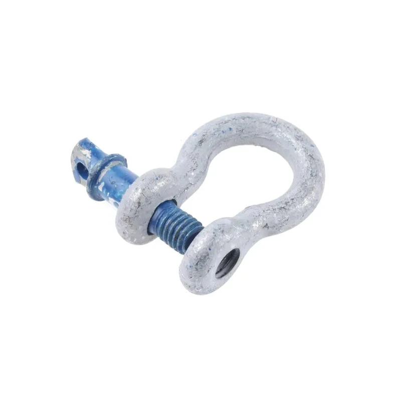 RS PRO Bow Shackle Zinc Plated Steel Safe Working Load 0.75t Pin Type Screw Pin 193-045