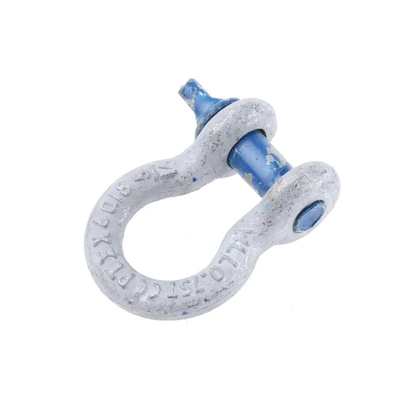 RS PRO Bow Shackle Zinc Plated Steel Safe Working Load 0.75t Pin Type Screw Pin 193-045