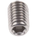 RS PRO Stainless Steel M8 x 12 mm Grub Screw Plain Cup 137-865