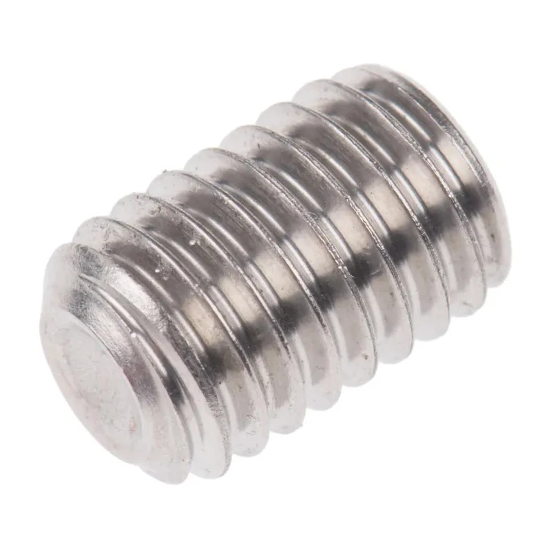 RS PRO Stainless Steel M8 x 12 mm Grub Screw Plain Cup 137-865