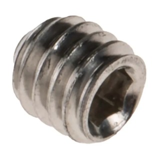 RS PRO Stainless Steel M4 x 4 mm Countersunk Hex Grub Screw Plain Cup 137-742