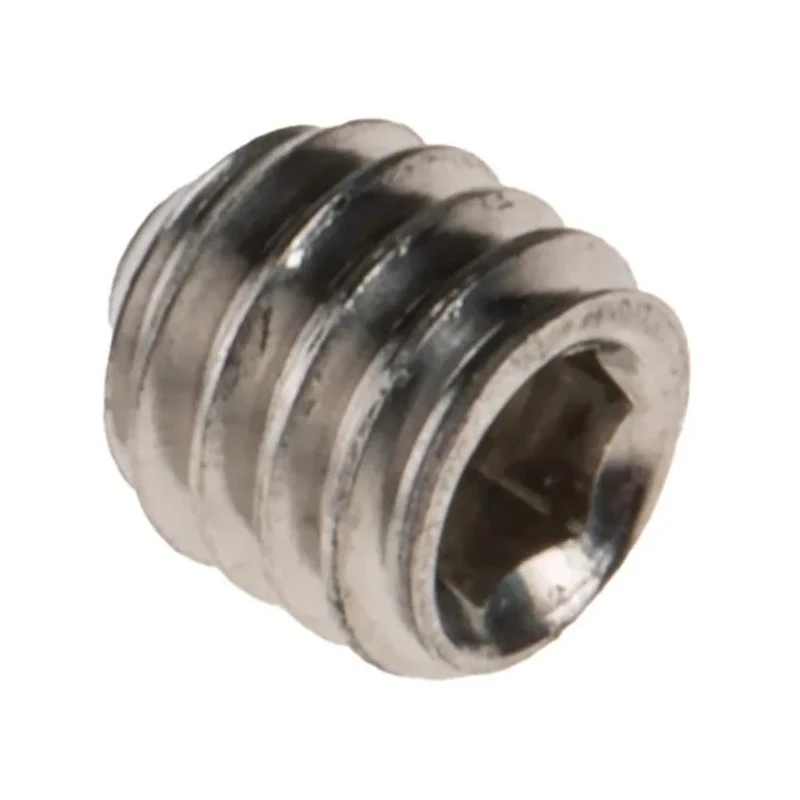 RS PRO Stainless Steel M4 x 4 mm Countersunk Hex Grub Screw Plain Cup 137-742