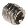 RS PRO Stainless Steel M4 x 4 mm Countersunk Hex Grub Screw Plain Cup 137-742