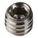 RS PRO Stainless Steel M4 x 4 mm Countersunk Hex Grub Screw Plain Cup 137-742