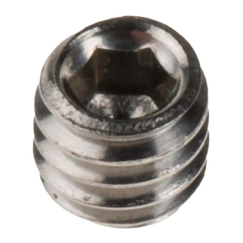 RS PRO Stainless Steel M4 x 4 mm Countersunk Hex Grub Screw Plain Cup 137-742