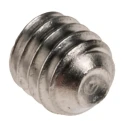 RS PRO Stainless Steel M4 x 4 mm Countersunk Hex Grub Screw Plain Cup 137-742
