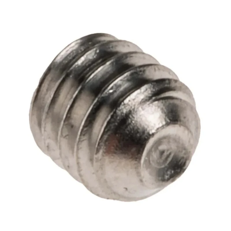 RS PRO Stainless Steel M4 x 4 mm Countersunk Hex Grub Screw Plain Cup 137-742