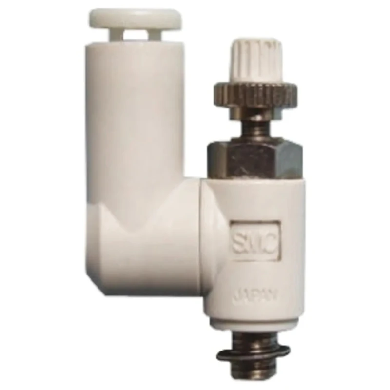 SMC AS Series Speed Controller with Push-Pull Locking Dial, Polyurethane Nylon Brass Construction AS2301F-02-04S