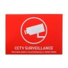 ABUS Security-Center Surveillance Sticker Red, White CCTV Surveillance This Building Is Electronically Monitored AU1313