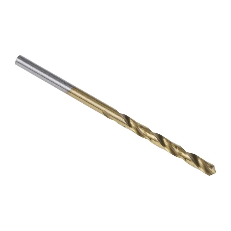 RS PRO HSS Jobber Drill Bit Titanium Nitride Coated 61mm Overall Length, 2.9mm Shank, 118° Point Angle, 10 Pieces 213-427