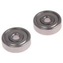 NMB Double Row Deep Groove Ball Bearing 4 mm ID, 16 mm OD, 5 mm Width, Shielded Steel Cage DDR-1640HHRA1P25LY121