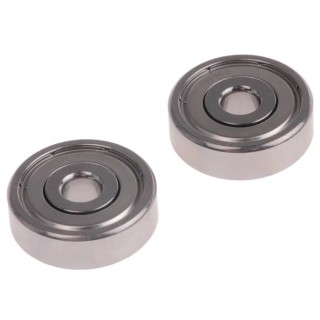 NMB Double Row Deep Groove Ball Bearing 4 mm ID, 16 mm OD, 5 mm Width, Shielded Steel Cage DDR-1640HHRA1P25LY121