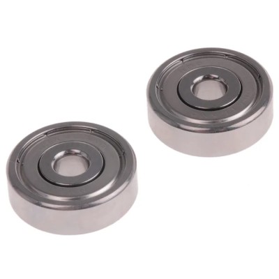 NMB Double Row Deep Groove Ball Bearing 4 mm ID, 16 mm OD, 5 mm Width, Shielded Steel Cage DDR-1640HHRA1P25LY121