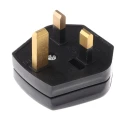 RS PRO UK 13A 250V BS1363 Black Thermoplastic Cable Clamp Mains Plug 269-8738